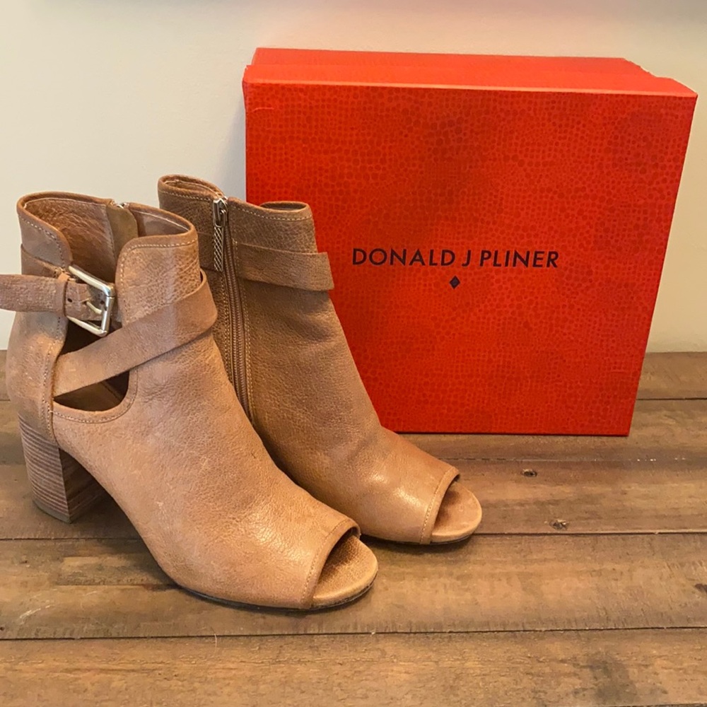 Donald Pliner Peep Toe Booties